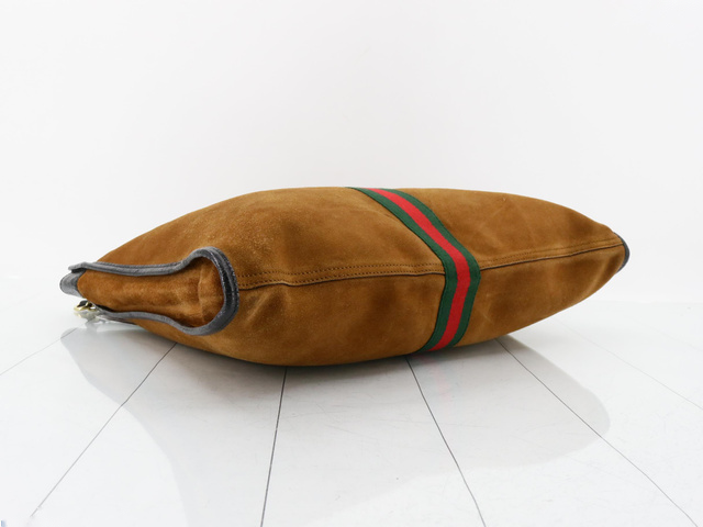 Gucci Brown Suede Rajah Tote Bag