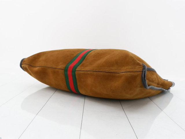 Gucci Brown Suede Rajah Tote Bag