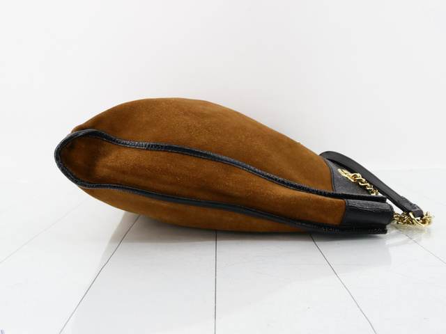 Gucci Brown Suede Rajah Tote Bag