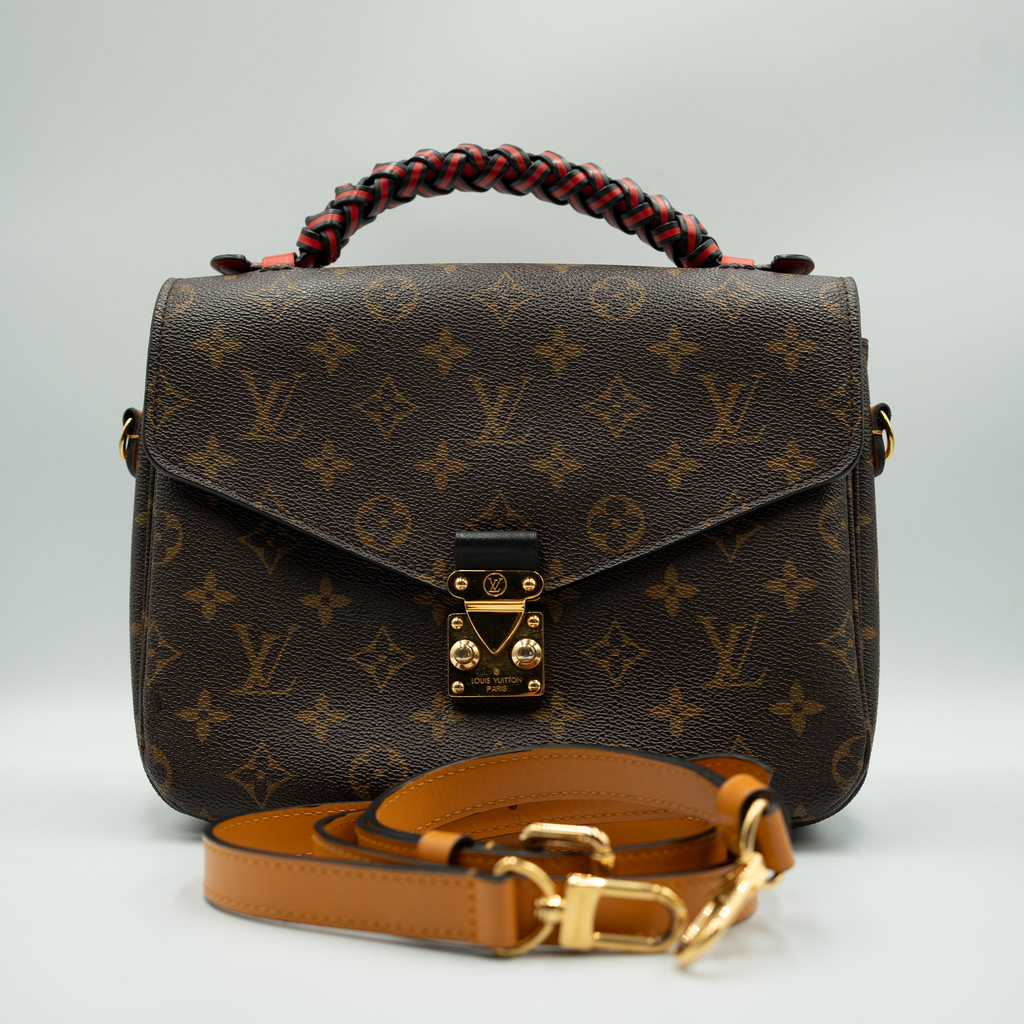 Louis Vuitton Monogram Braided Pochette Metis
